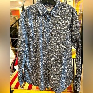 Paul Smith floral print button-down. XL. Collar 17.5”